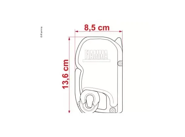 Fiamma veggmarkise F45S 300 cm Sølv / Royal Grey 