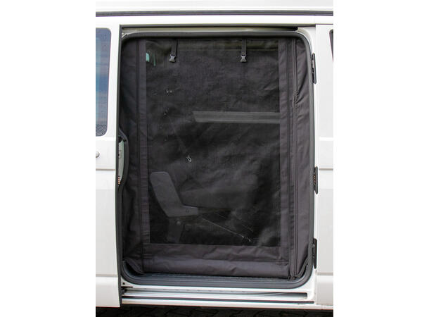 Myggnett Premium for VW T5 / T6 - Skyved For skyvedørsåpning med gummileppe 