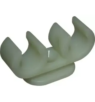 Reich plast-rørklemme dobbel 1 stk for 12 mm rør