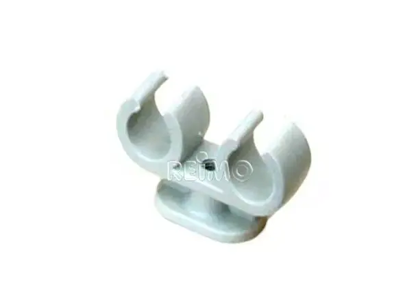 Reich plast-rørklemme dobbel 1 stk for 12 mm rør 
