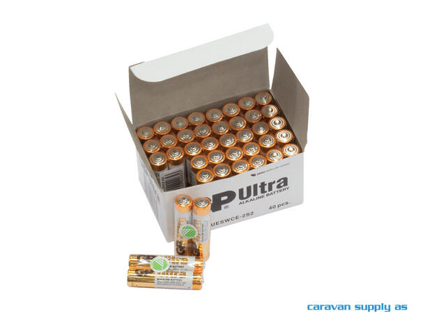 Batteri GP Ultra LR03/AAA alkalisk 1,5V 40 stk 