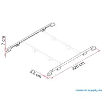 Fiamma takrails roof rail 240 cm Langsgående