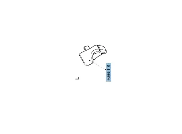 Left lead bar end cap f65l titanium 98665T01- 