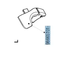 Left lead bar end cap f65l titanium 98665T01-