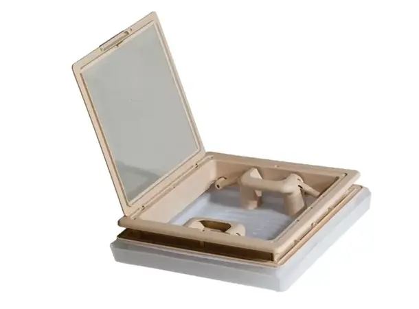 MPK takluke med myggnett 280x280 mm – Beige | Caravan.no