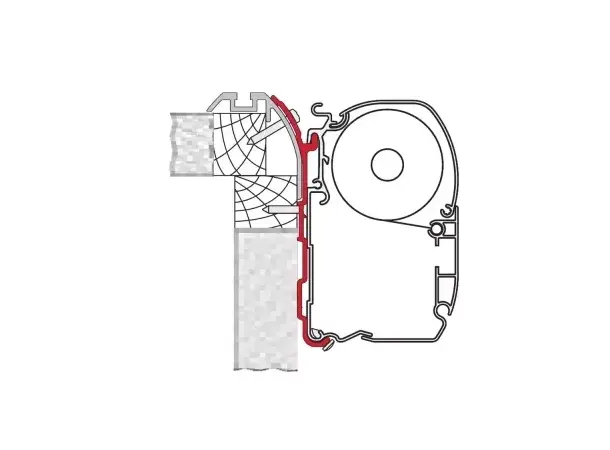 Feste F45 Eura Mobil 450 cm skinne 98655-703 