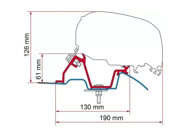 Fiamma adapter for F65L og F80S | Caravan.no