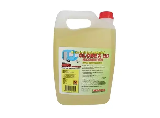 Globex 80 2,5 liter vaskemiddel med voks Konsentrert og ekstra kraftig rengjøring 