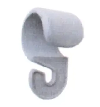 Innerteltkrok Ø19-22 mm i nylon 5 stk