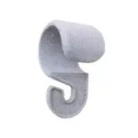 Innerteltkrok Ø19-22 mm i nylon 5 stk 