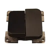 Lysbryter dobbel C-Line u/ramme 50x50mm Hvit