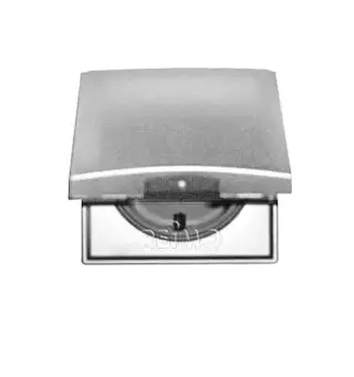 Berker Integro ramme med klapplokk Matt krom