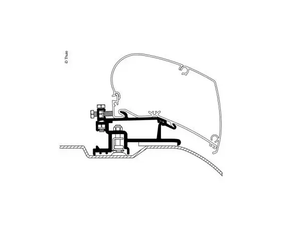 Markise adapter Ducato a 07 set Serie 6/9 