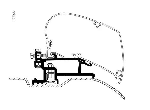 Markise adapter Ducato a 07 set Serie 6/9 