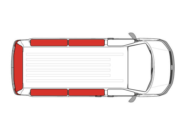 Thermo blendingsmatter til Ford Tourneo Custom fra 2023 er et 5-delt sett 
