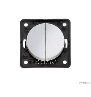 Berker Integro seriebryter 12V/230V Matt krom