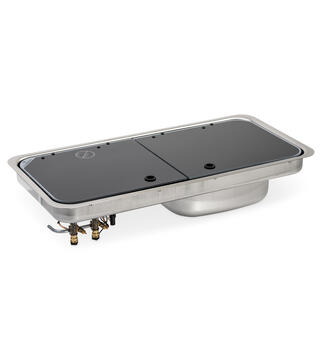 Carbest Komfyr- og Vaskekombinasjon Vask til høyre