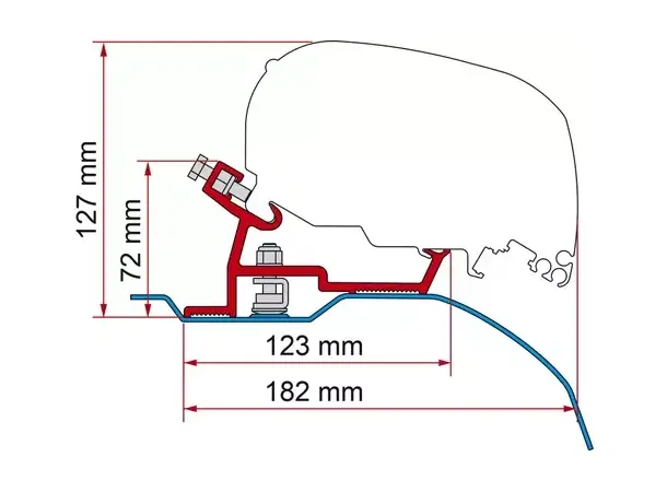 Fiamma adapter Ducato fra 2007 | Caravan.no