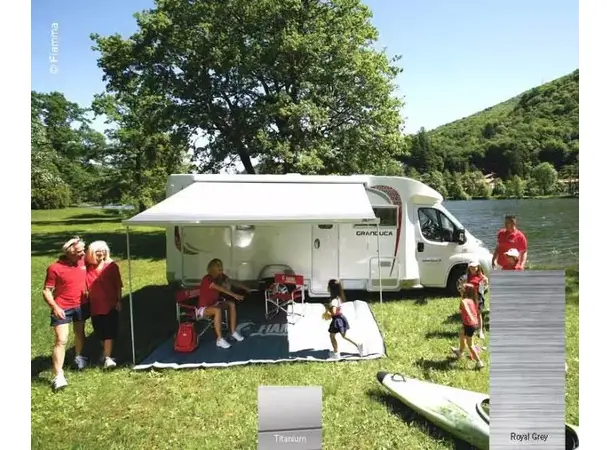 Fiamma veggmarkise F45S 400 cm Sølv / Royal Grey 