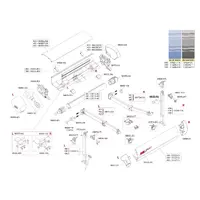Fixing kit for left leg F65S/F65L 98655-478