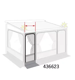 Ekstra frontfag Fiamma 100 cm Husk grunnpakken!