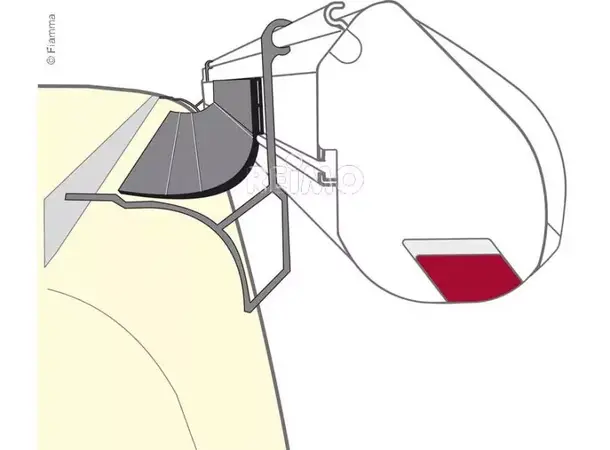 Fiamma Rain Guard Van, lengde 3,00 m | Caravan.no