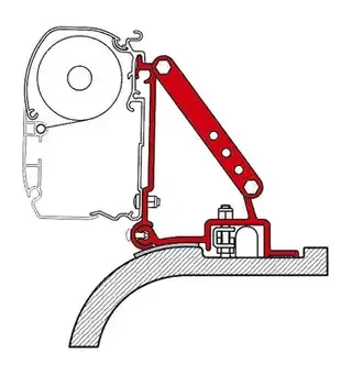 Fiamma adapter til F45i/F45il Ducato/Boxer/Jumper
