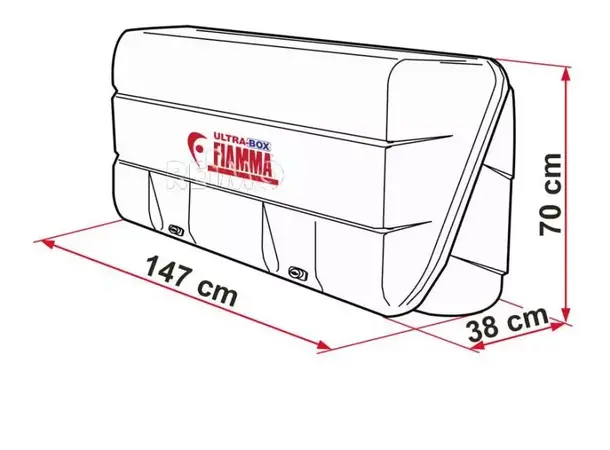 Fiamma bagasjeboks for sykkelstativ Ultra Box 360 