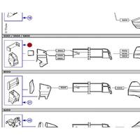 Positioning block og tension rafter housing S5