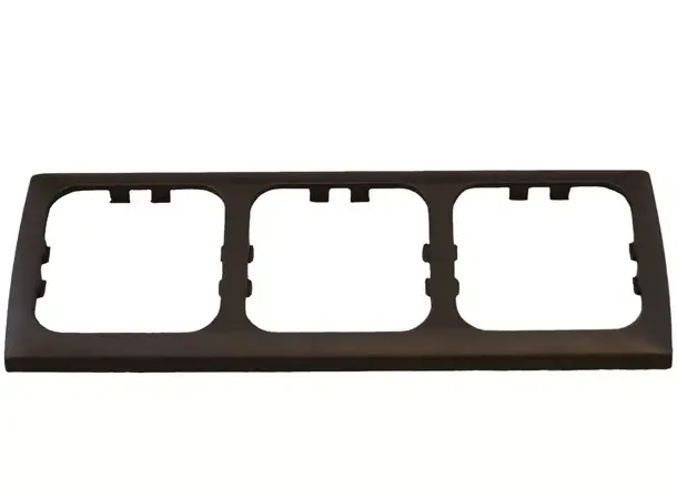 Ramme til 3 brytere C-Line 60x170mm sølv 