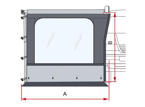 Side W Pro Van - Seitenteil mit Fenster 