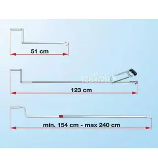 Fiamma håndsveiv 123 cm Til Fiamma F45s