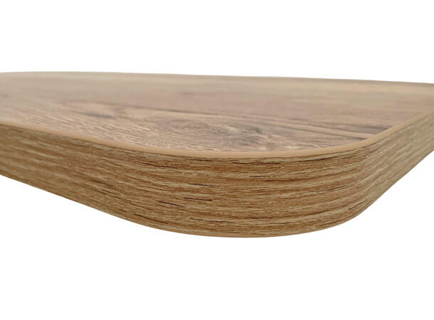 Lettvekts bordplate - Topp i eik-look - 950 x 750 x 28mm 