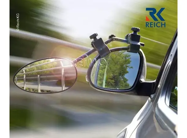 Reich Speed Fix clip-on speil 2 stk Med konveksglass 