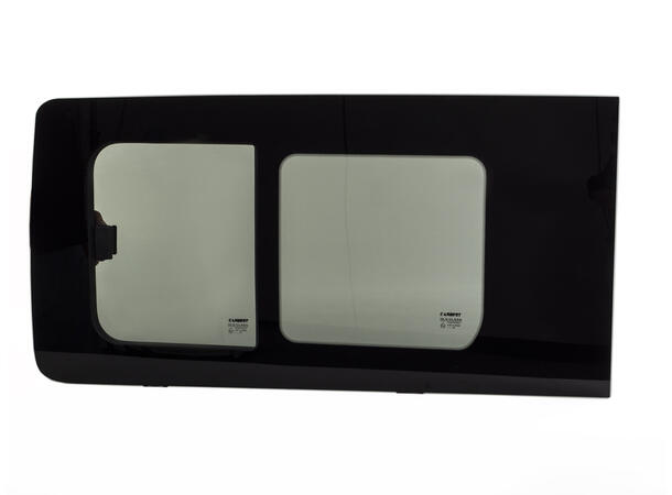 Skyvevindu for VW Caddy Maxi fra 2008 Mørkt tonet sikkerhetsglassvindu 