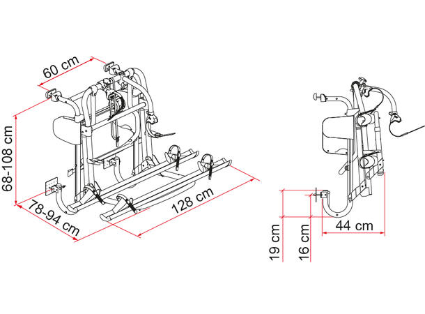 Sykkelstativ Carry-Bike Motor LIFT 77 