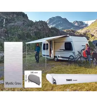 Thule takmarkise 6300 500 cm Mystic grey / Hvit
