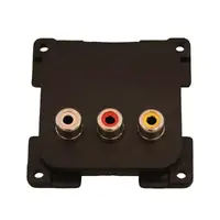Uttak audio/video C-Line u/ramme sølv 50x50mm