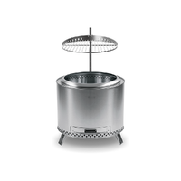 Bålbrenner ELD 50 med grilltårn Rentbrennende bålpanne i rustfritt stål
