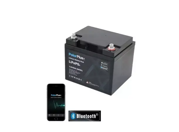 Litiumbatteri PolarPlus+ 12V 50AH BMS BT 