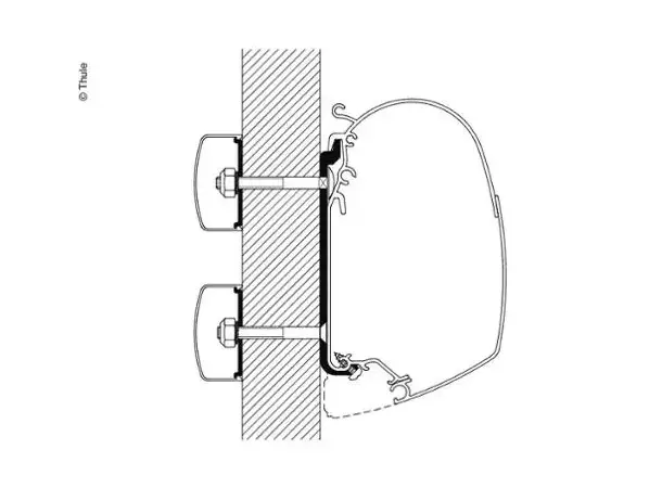 Thule adapter Fiat 3,5 m | Caravan.no