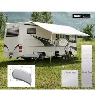 Thule takmarkise 9200 450 cm Mystic grey / Hvit