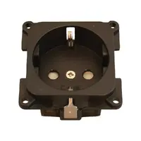 Uttak stikkontakt 230V C-Line hvit u/ramme 50x50mm