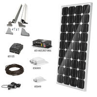 CB Solcelle-komplettsett 115w SLIM MPPT-solar-laderegulator inkludert