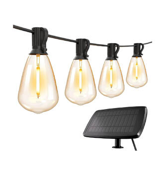 Lyslenke solcelle, 10 LED, oppladbar