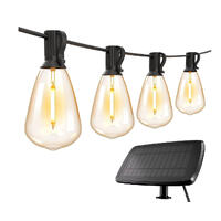 Lyslenke solcelle, 10 LED, oppladbar 