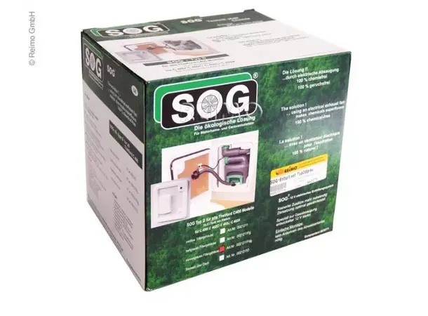 SOG ventilasjonssett type D for C400 Mørkegrå 