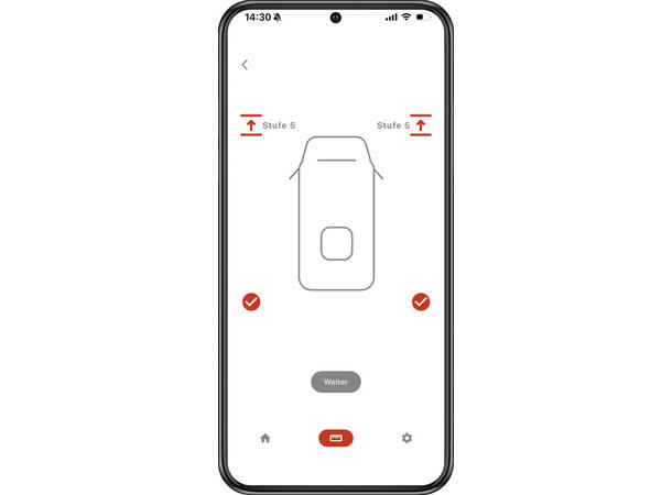 Smarte trinnkile LEVEL9 Med mobilapp for nøyaktig nivellering 