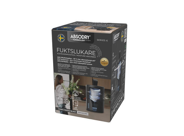 Avfukter Absodry Torrbollen serie 6 sort 