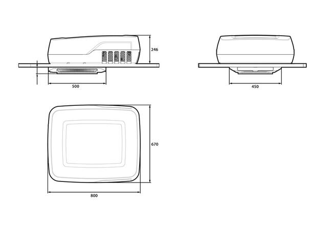 Klimaanlegg Plein-Aircon - 12V Takmontert Klimaanlegg fra IndelB 